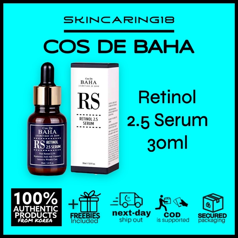 COS DE BAHA Retinol 2.5 Serum 30ml By SkinCaring18 | Shopee Philippines