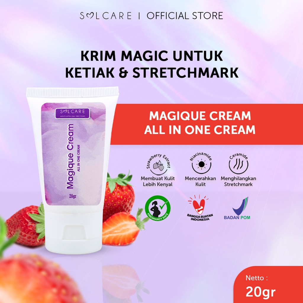 Solcare Magique Cream - Stretchmarks & Armpit Lightening Removal ...