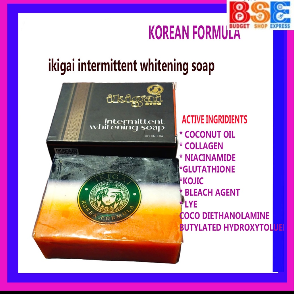 Korean formula ikigai intermittent whitening soap ( 135g Shopee