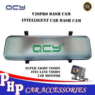 QCY V20pro dash cam 9.66'in touch screen/super night vision/g-sensor loop record/24 monitor