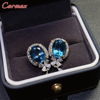 Butterfly Sapphire Earrings Elegant Blue Diamond Earrings #6