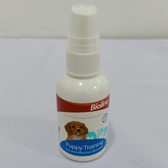 50ml and 120ml Bioline Dog Training Spray Pet Potty Aid Training Liquid Puppy Trainer #8
