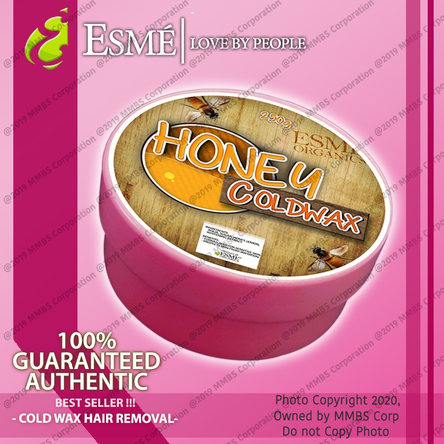 Esme Organic Cold Wax Hair Removal 250g Honey f7*7 Shopee Philippines