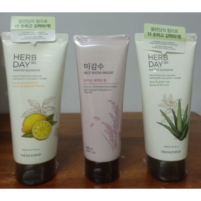 The Face Shop Herb Day 365 Master Blending Facial Foaming Cleanser