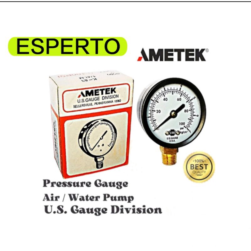AMETEK Pressure Gause air/water pump U.S.Gause DIVISION Shopee