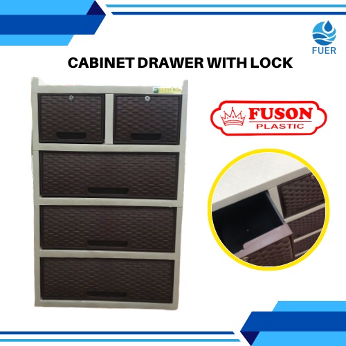 Rattan drawer with lock drawer organizer organizer