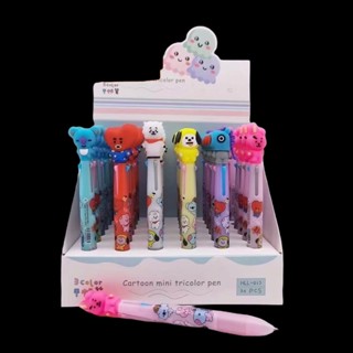 New Cute BT21 Retractable Tricolor Ballpen | Shopee Philippines