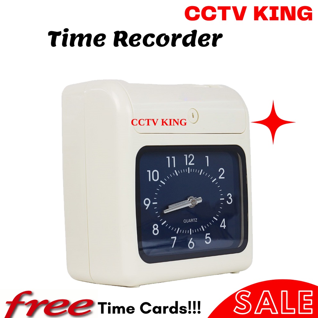 CCTV KING Analog Time Recorder Bundy Clock Attendance Payroll 20pcs