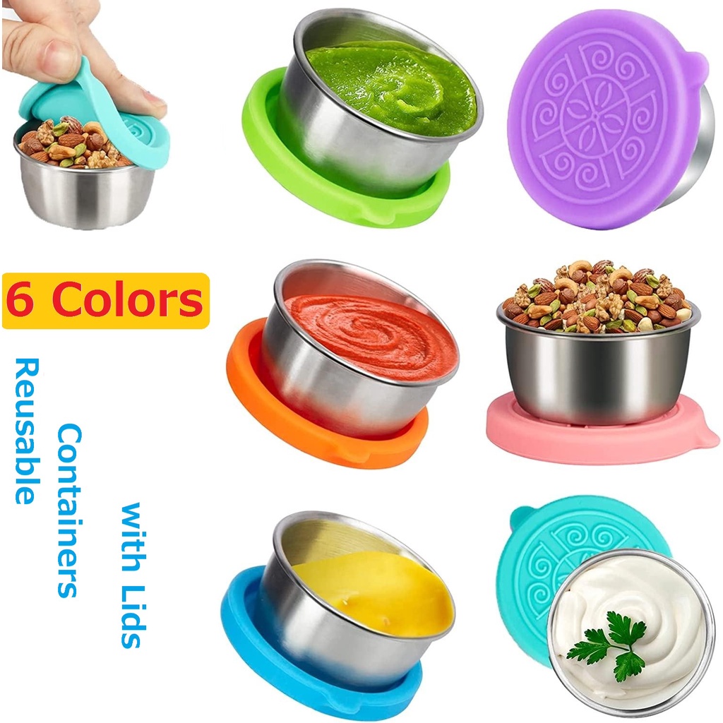 Sauce Food Condiment Container for Taking out, Advanced Stainless Steel