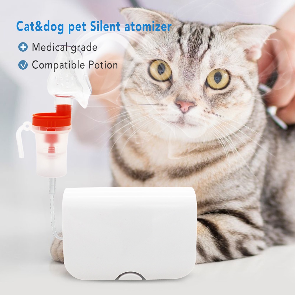 Portable Compressed Medical Nebulizer Handheld Cat Inhaler Dog Atomizer