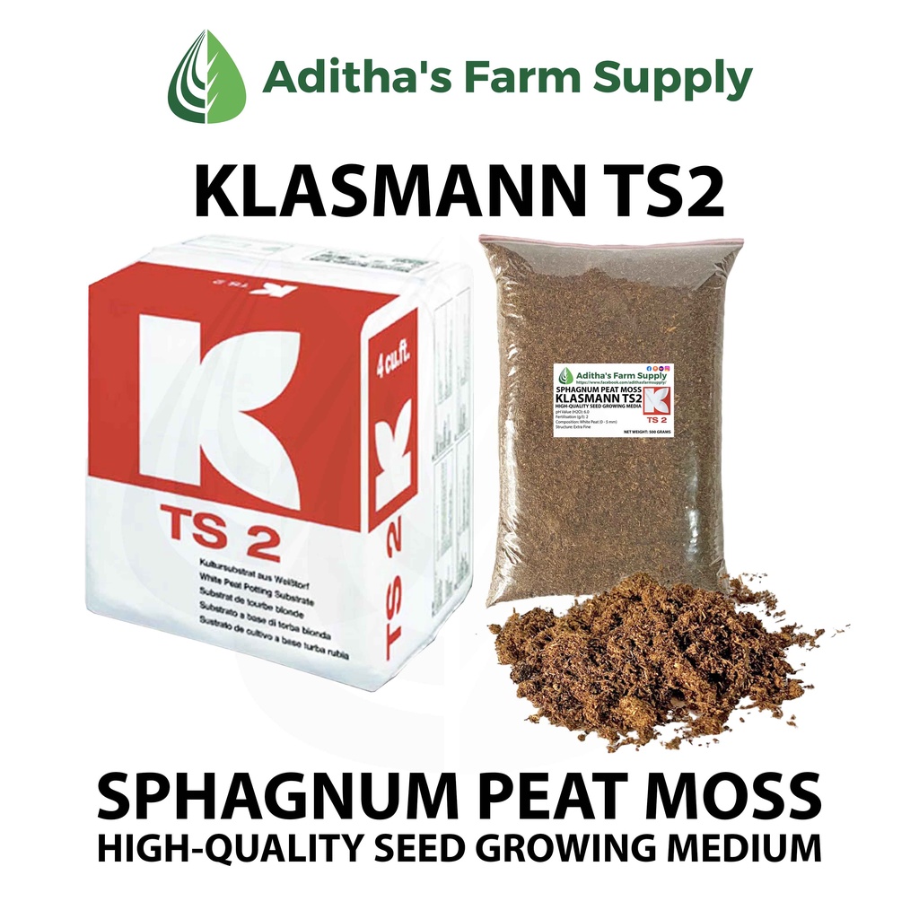 Klasmann TS2 Sphagnum Peat Moss/Substrate 500 grams Shopee Philippines