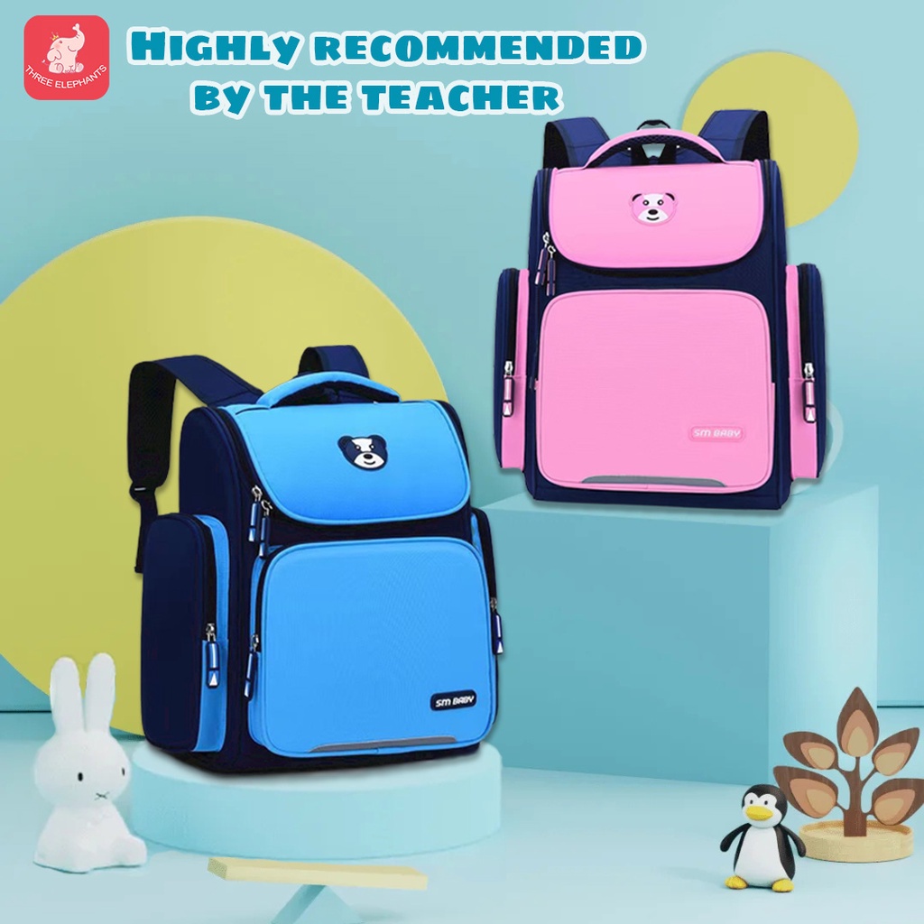 Children's school bag grades 16 school bag waterproof light large