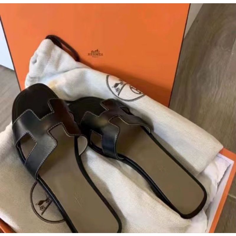 Hermes flat Sandals 36-41 | Shopee Philippines