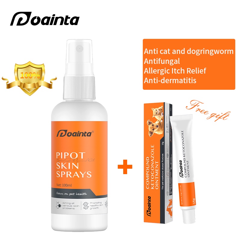 【Buy 1 free 1】Puainta Antifungal Skin Spray for Dog and Cat Scabies