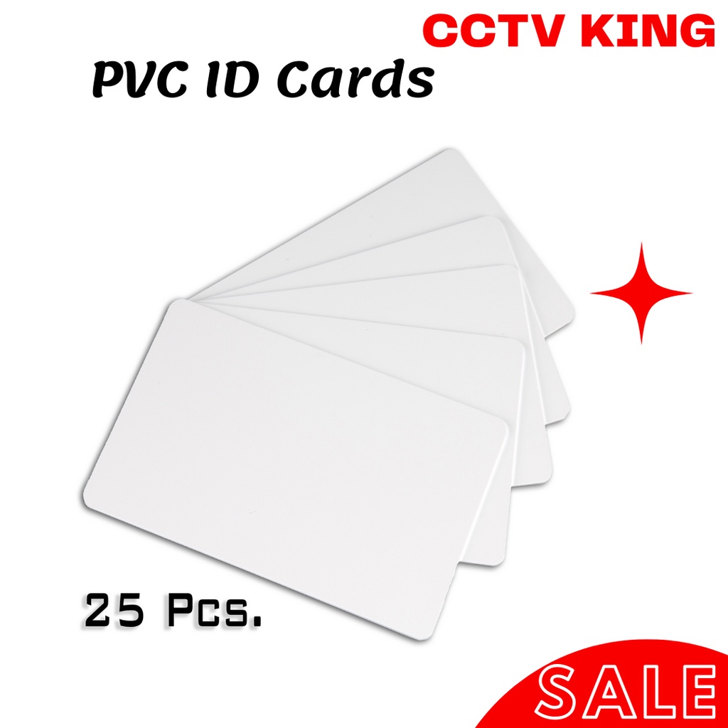 CCTV KING ID Card Blank PVC Cards Glossy 25 Pcs | Shopee Philippines