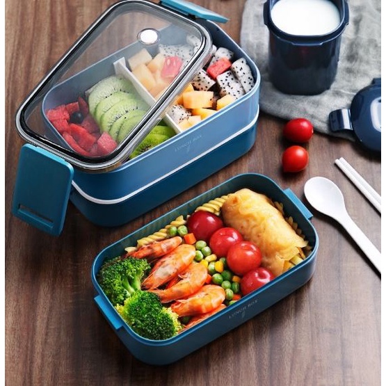 Lunch box bento box S304 stanless steel Double Single Layer LunchBox w ...