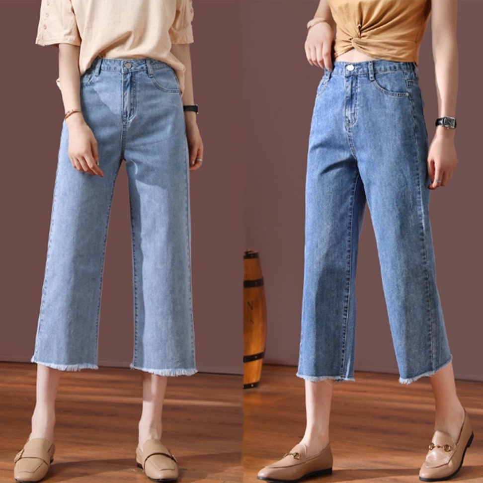 Women's Fashion Casual Attire 80's Retro Modern Trends High Waist Baggy  Cropped Mom Jeans 2738/2739 | Shopee Philippines