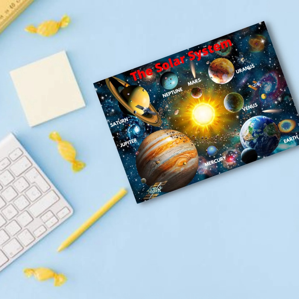 Solar System Planets Laminated Educational Charts Shopee Philippines