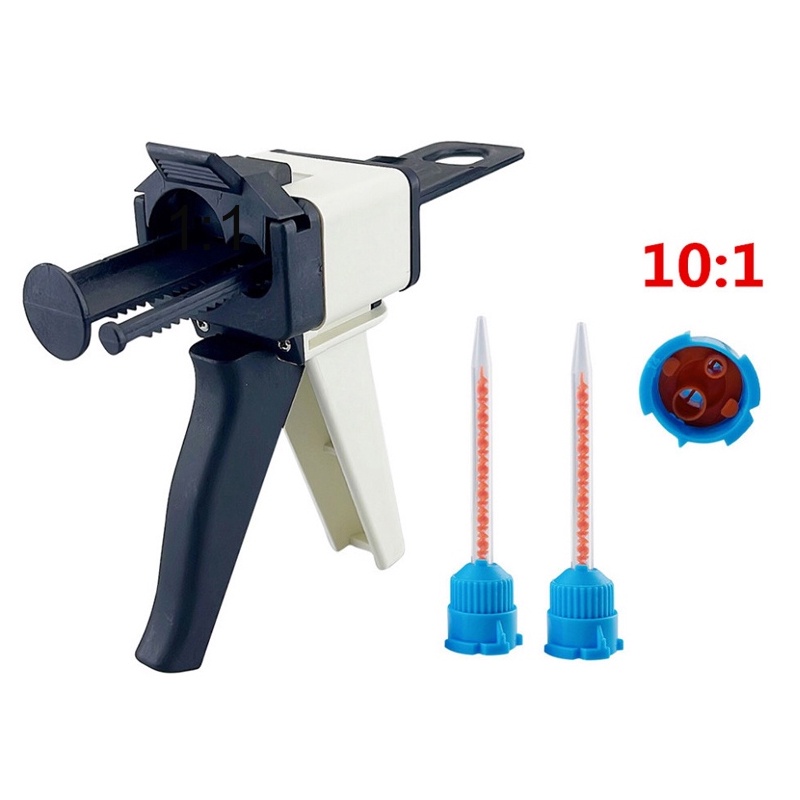 101 Silicone Rubber Conveying Mixing Head Dental Impression Mixing Dispensing Gun Disposable