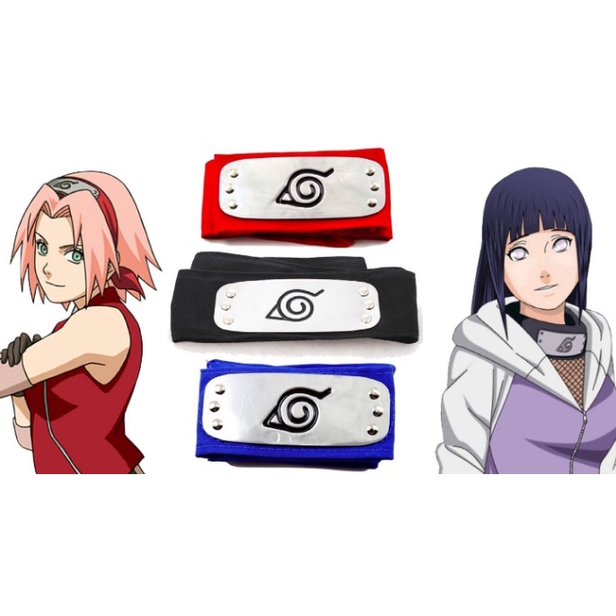 Anime Naruto Shinobi Headbands Assorted Hidden Villages And Akatsuki Headband Shopee