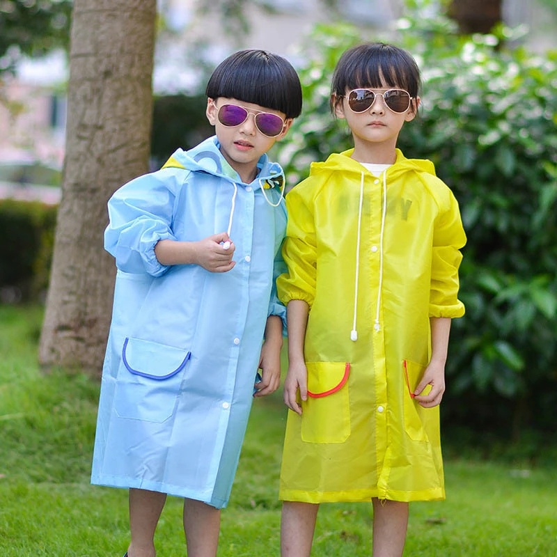 Kids Waterproof Raincoat Children Cartoon Animal Style Rainwear Baby Cute Funny Waterproof Poncho