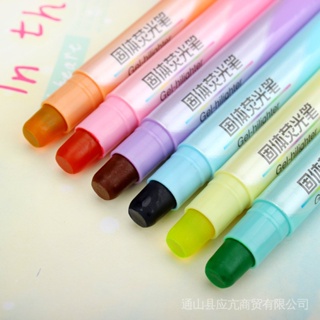 【COD & Ready Stock】Paint Marker Waterproof Paint Marker Pen Drawing Mark Pen ((Buy All 10 Pens Get 5 Free) Medium Cypress 896A Cute Jelly Solid Highlighter Fresh Creative Gel Type Learning Color Mini Marker