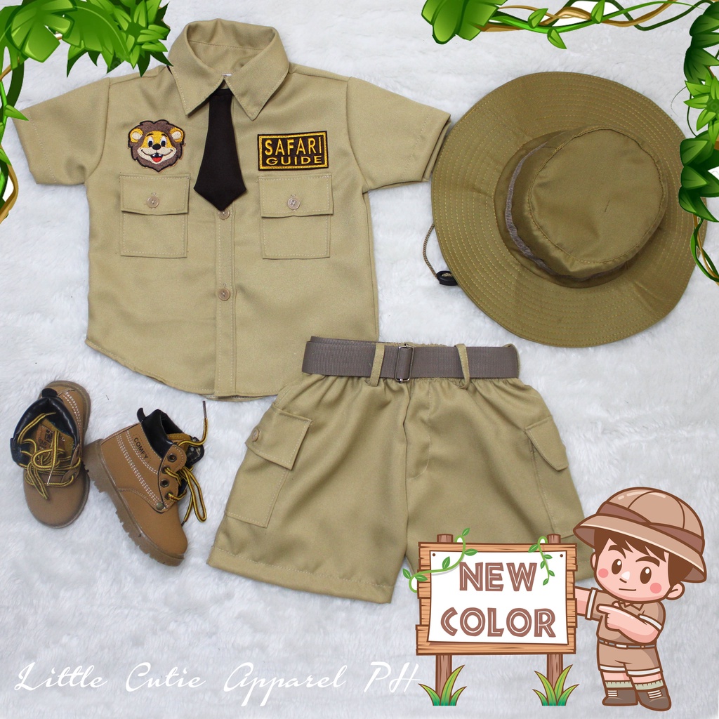 SAFARI GUIDE OUTFIT (FREE NAME) for Birthday Boy Shopee Philippines
