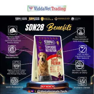5 kls SDN 28 SUPERDOG NUTRITION 28 %  protein  w/ vita  for pets dog cats rabbit for all breed sizes