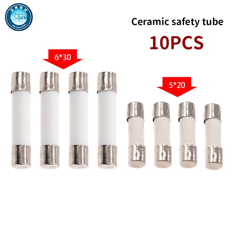 10pc/lot 5*20mm 6*30mm Quick Strike Fuses Tube 250 Millimeter V 0.1 0.2 ...