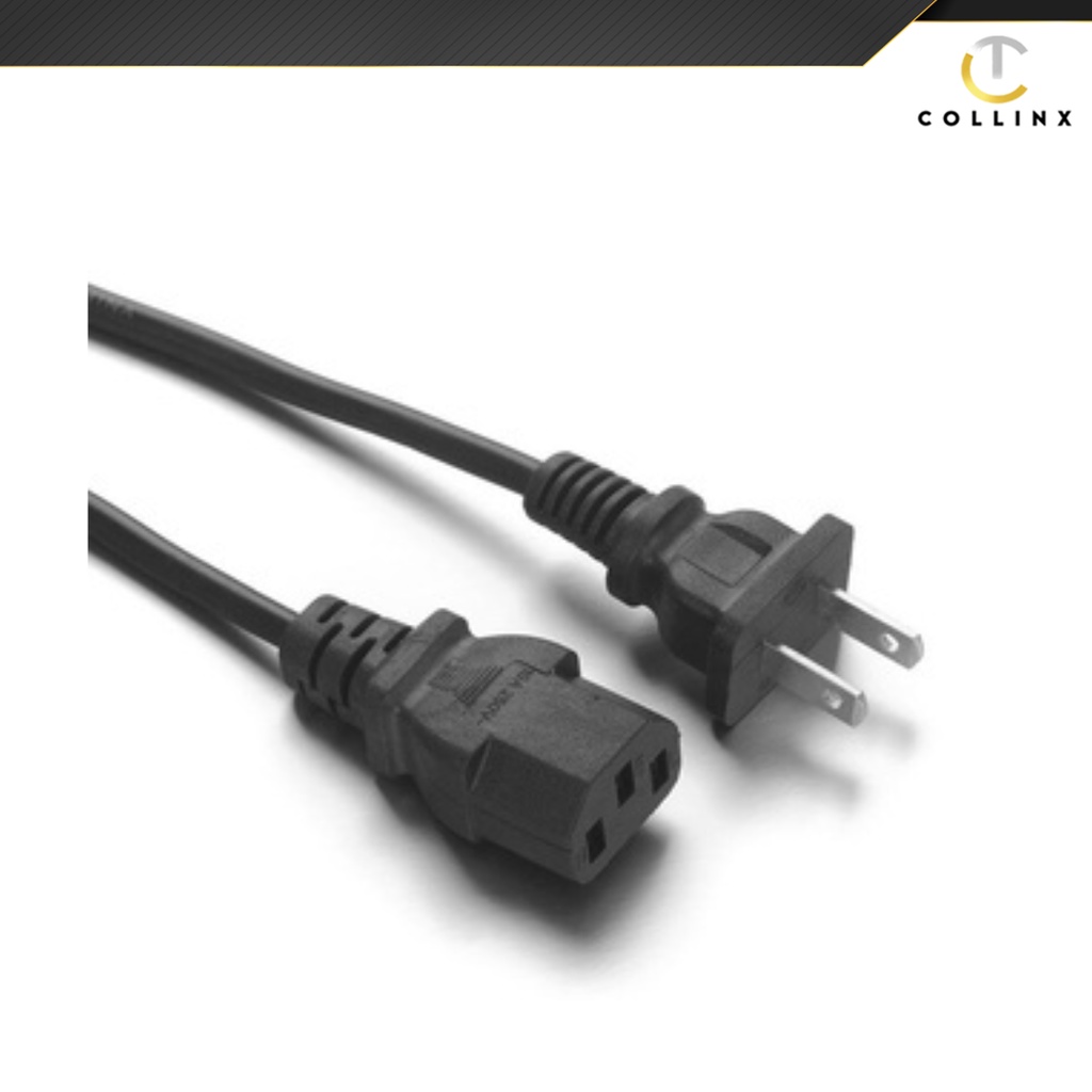 2 Pieces Universal Power Cord Fast High Quality for Desktop Avr Power