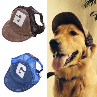 Adjustable Sunscreen Dog Hat Baseball Cap Outdoor Sports Hat with Ear Holes Pet Hat Dog Accessories