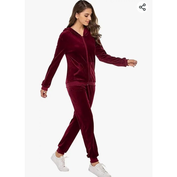 VELVET COORDS TRACKSUIT (UNISEX FIT M-XL) - WITHOUT HOOD & WIDELEG ...