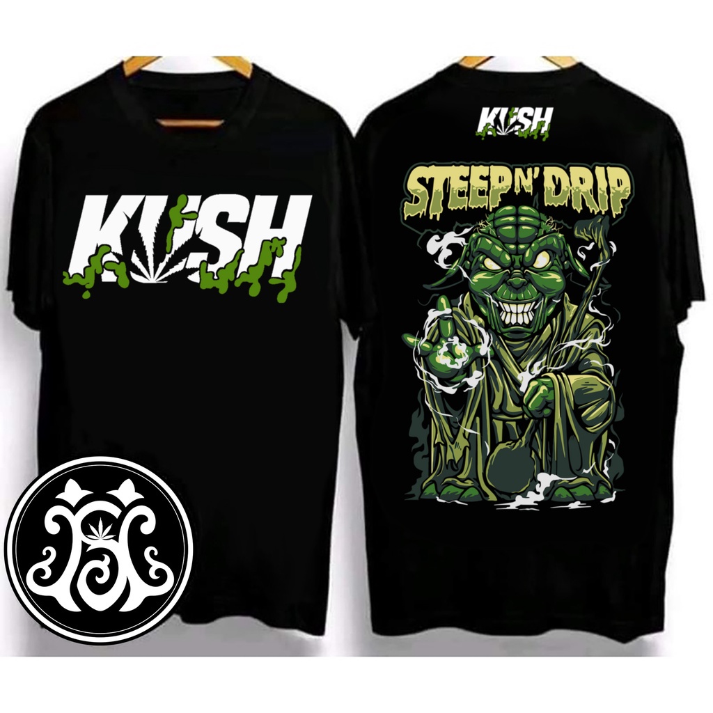 KUSH clothing oversize t shirt for mens Top Crazy Alien Creativity SIZE(S-3XL)black tops unisex COD.