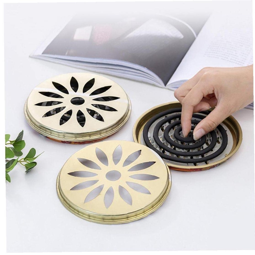 Porta Zanzariere A Spirale AsyinXson – Set Da 4 Pezzi (2 Gabbie Uccello + 2 Porta Incenso) – In Metallo, Con Manico, Antiscivolo – Per Campeggio, Giardino, Esterno