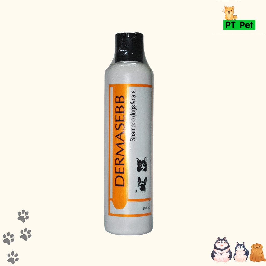 Dermasebb Shampoo AntiFungal Yeast Bacteria For Dogs And Cats Size 200 ml. EXP. 24/06/2023