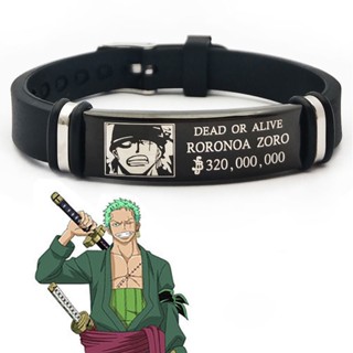 2021 New listing One Piece wanted Cartoon Bracelet Creative Peripheral Bracelet Luffy  Zoro The Same Birthday Gift Bracelet #6