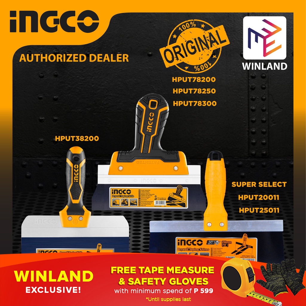 INGCO Tools Original Super Select Drywall Taping Knife Trowel Paint