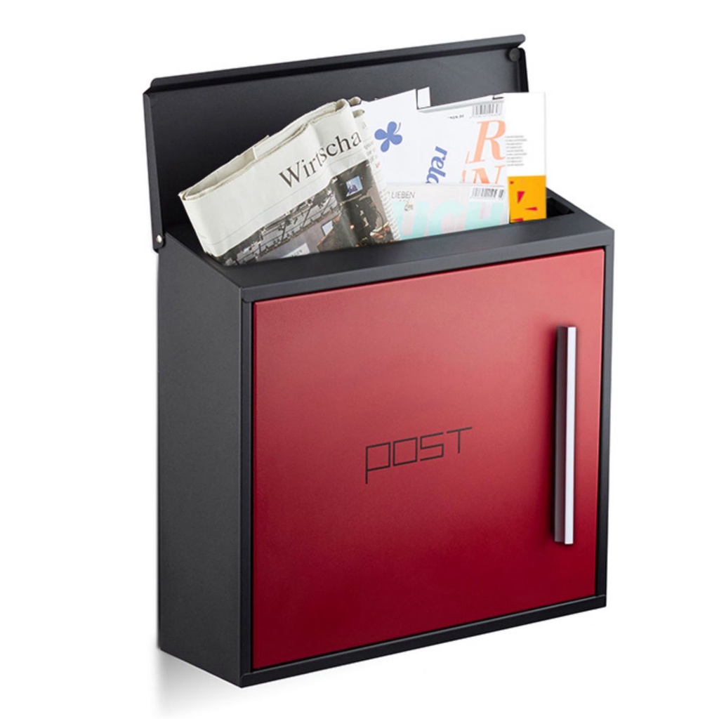 Locking Safety Mailbox, Modern WallMounted Key Lock Mailbox HeavyDuty