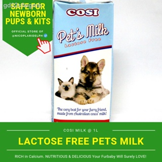 ❧☬₪Cosi Pets Lactose Free Milk for Dogs and Cats of All Stages (1L) [PRICE SLASHED]