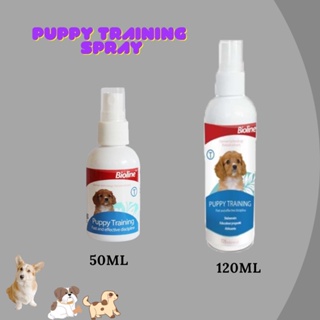 ☁✷Excelsior 50Ml And 120Ml Bioline Dog Training Spray Pet Potty Aid Training Liquid Puppy Trainer