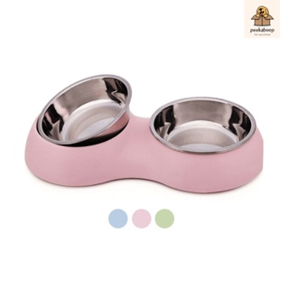 Pet Bowl Feeder (2 in 1) for Dogs and Cats | Stainless Steel