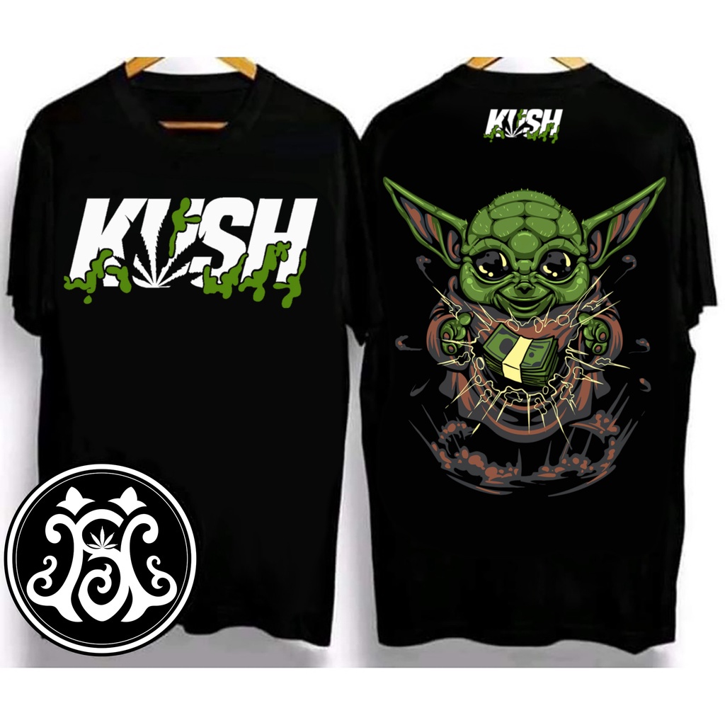 KUSH clothing oversize t shirt for mens Top Crazy Alien Creativity SIZE(S-3XL)black tops unisex COD.