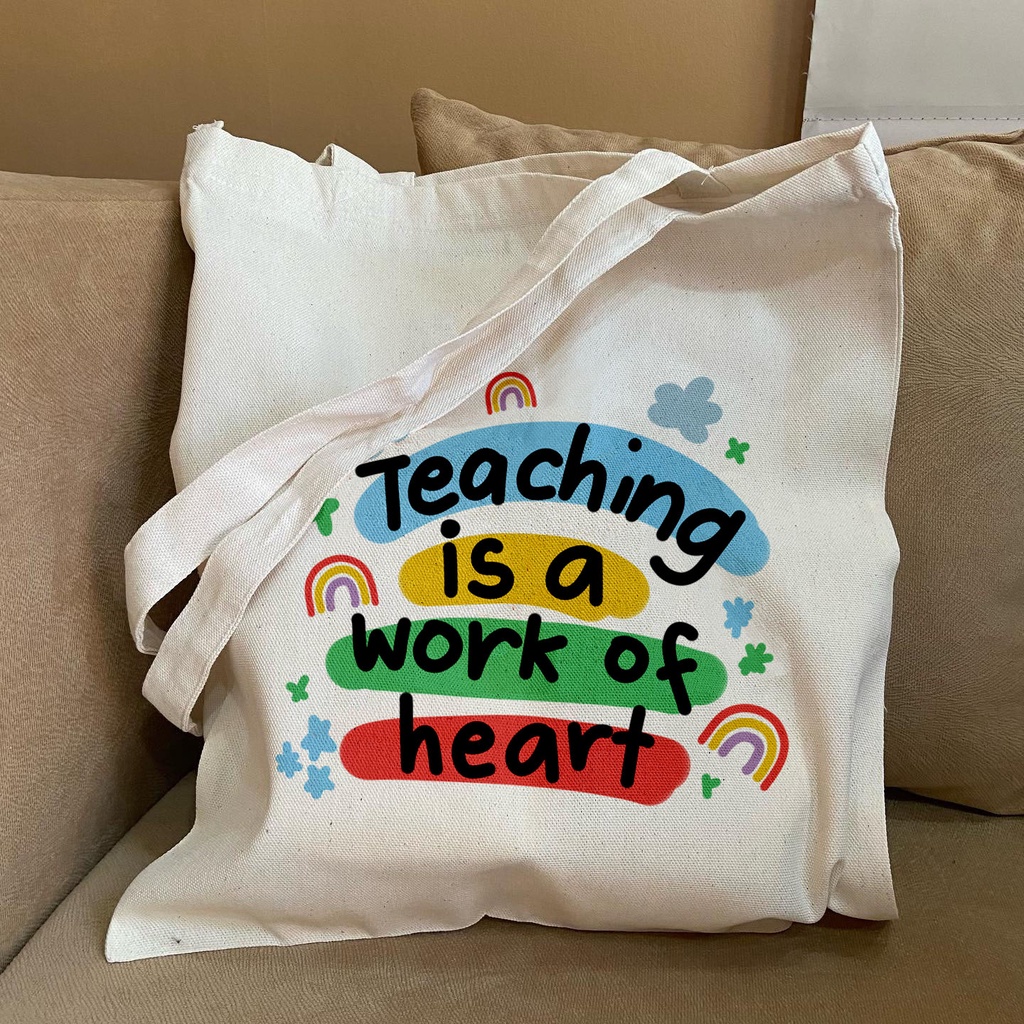 Teachers Day Good Quality Canvas Tote Bag (Gift,Giveaway for Teachers) Shopee Philippines