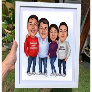 Caricature.Solo,Couple,Family.With.8r.photo.frame #7