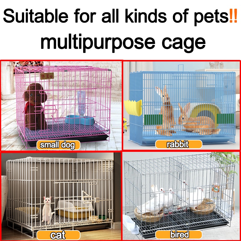 Rabbit Cage Large Space With Free Poop Tray Pet Nest Dog Cage Foldable Pet Cage Pet Collapsible Cage #8