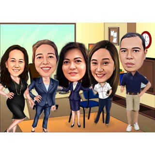 Caricature.Solo,Couple,Family.With.8r.photo.frame #4