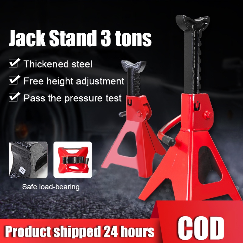 3 Tonne Axle Stands Set of 2 Quick Ratchet Heavy Duty Metal Steel Vehicle Stand Lifting Floor Jack Adjustable Height Jack Holding Stand Blue 