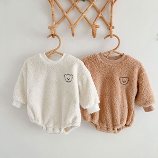 Infant Double-Sided Fleece Autumn Winter Clothes Long-Sleeved Baby Onesie Newborn Thickened Romper Male Female Fashion #1