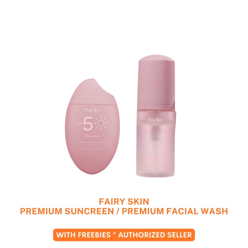 Fairy Skin Premium Brightening Sunscreen | Premium Facial Foam | Fairy Skin Milky Bar with Freebies