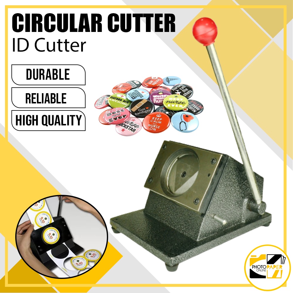 PVC Circular ID Die Cutter [for Button Pin Cut, Circular Cut] 2.25